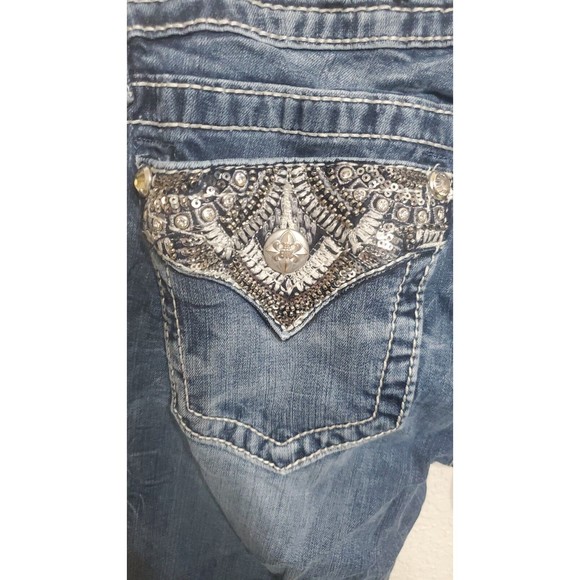 Womens Miss Me Jeans Style Med Blue Sz 26 - Picture 6 of 6